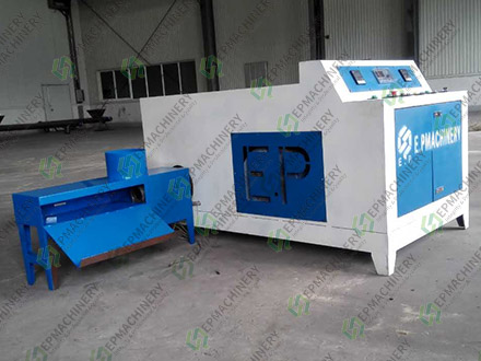 Briquette Cutting & Smoke Removing Device