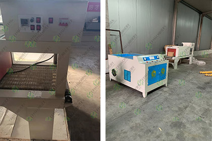 One unit of Biomass Briquette Extruder and one unit of Shrink Film Packaging Machine