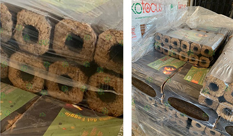 Final product – uniform length and quantity packaged with shrink film