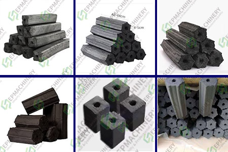 Charcoal Briquette Production Line Briquette Finished Products