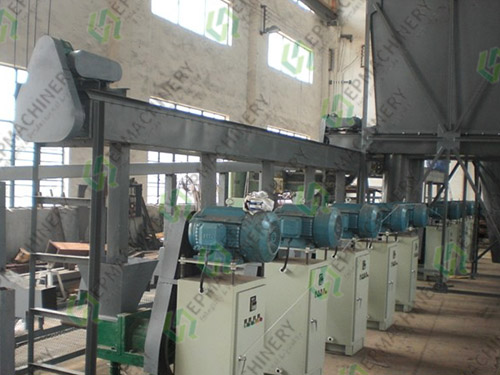 500kg/h walnut shell charcoal briquetting plant in Mexico