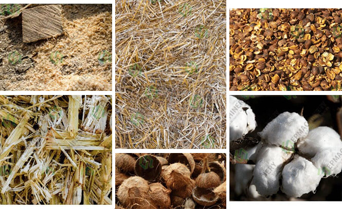 The raw materials suitable for biomass briquette extruder