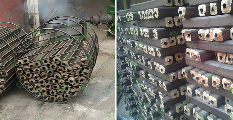 Biomass brequettes finished product figure